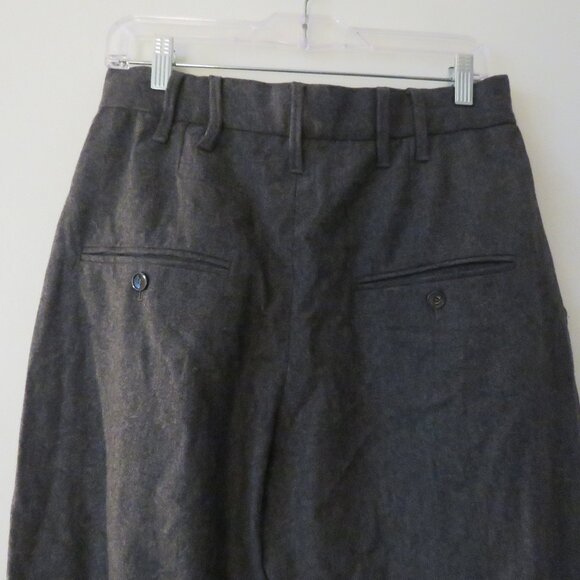 ISABEL MARANT Racomi 100% Virgin Wool Tapered High Rise Pants in Gray Size Large - Picture 12 of 16